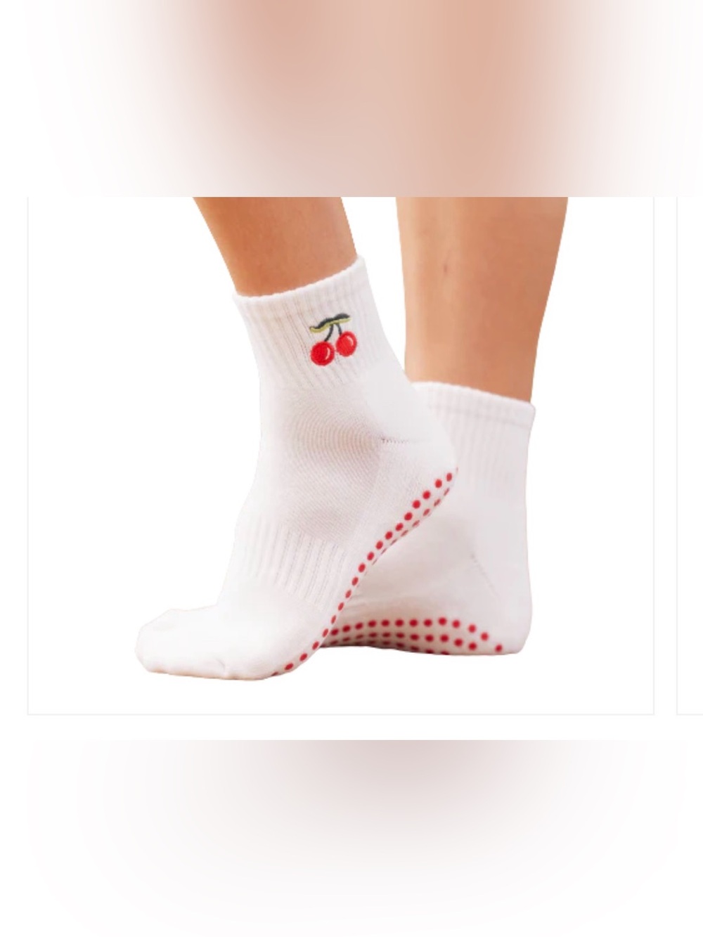 Souls Very Cherry Grip Socks - NWT!